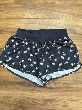 Aerie - Floral High-Waist Running Shorts